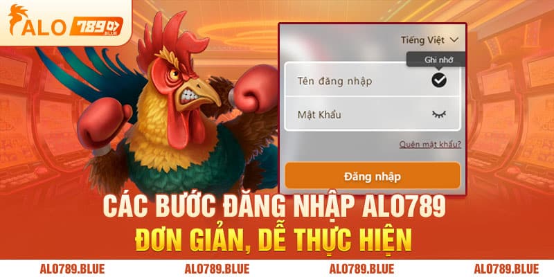 Các bước đăng nhập Alo789 đơn giản, dễ thực hiện